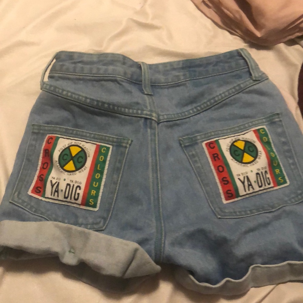 cross colours denim shorts